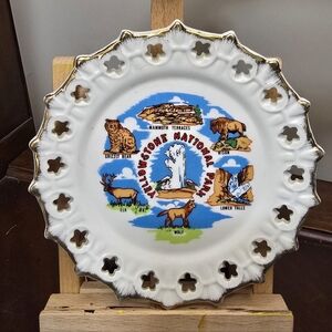 Yellowstone National Park Souvenir Plate